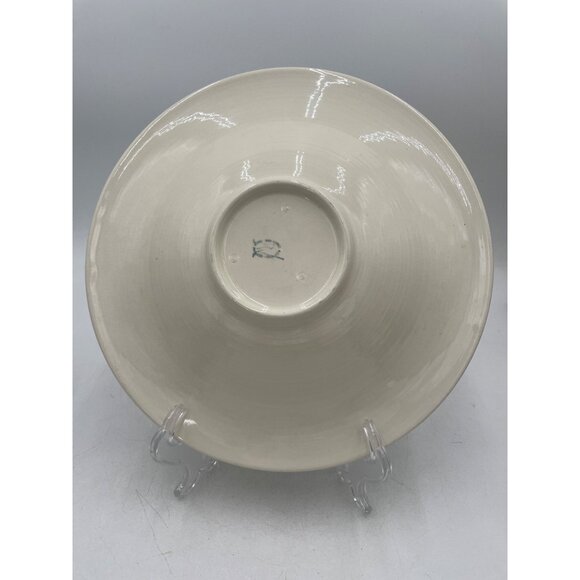 Hand-Painted Vintage Redwing Ardennes Stoneware Charger Chop PlateBowl Green 12" - Picture 5 of 6